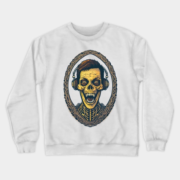 Grateful but also dead music fan Crewneck Sweatshirt by Midcenturydave